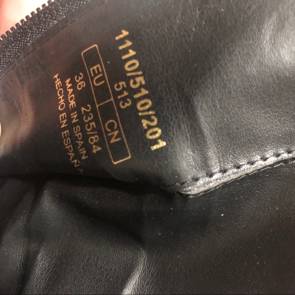 Zara off white square toe leather snakeskin print ankle boots - Picture 3 of 8